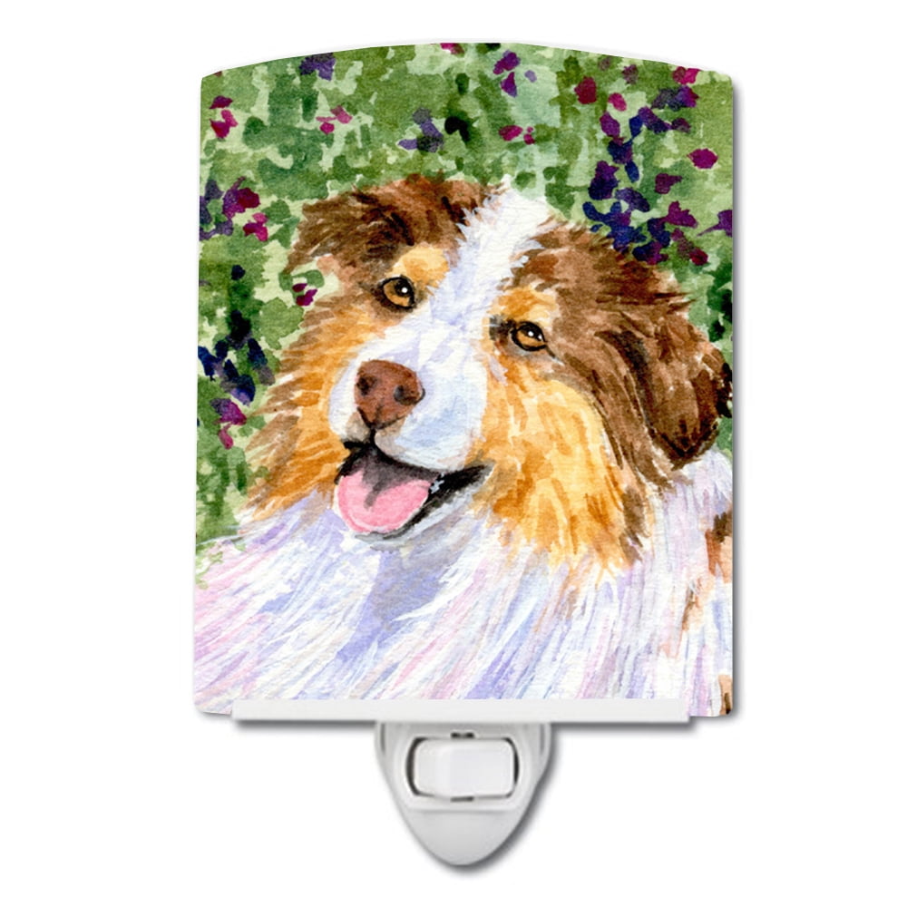 SS8819CNL Australian Shepherd Ceramic Night Light