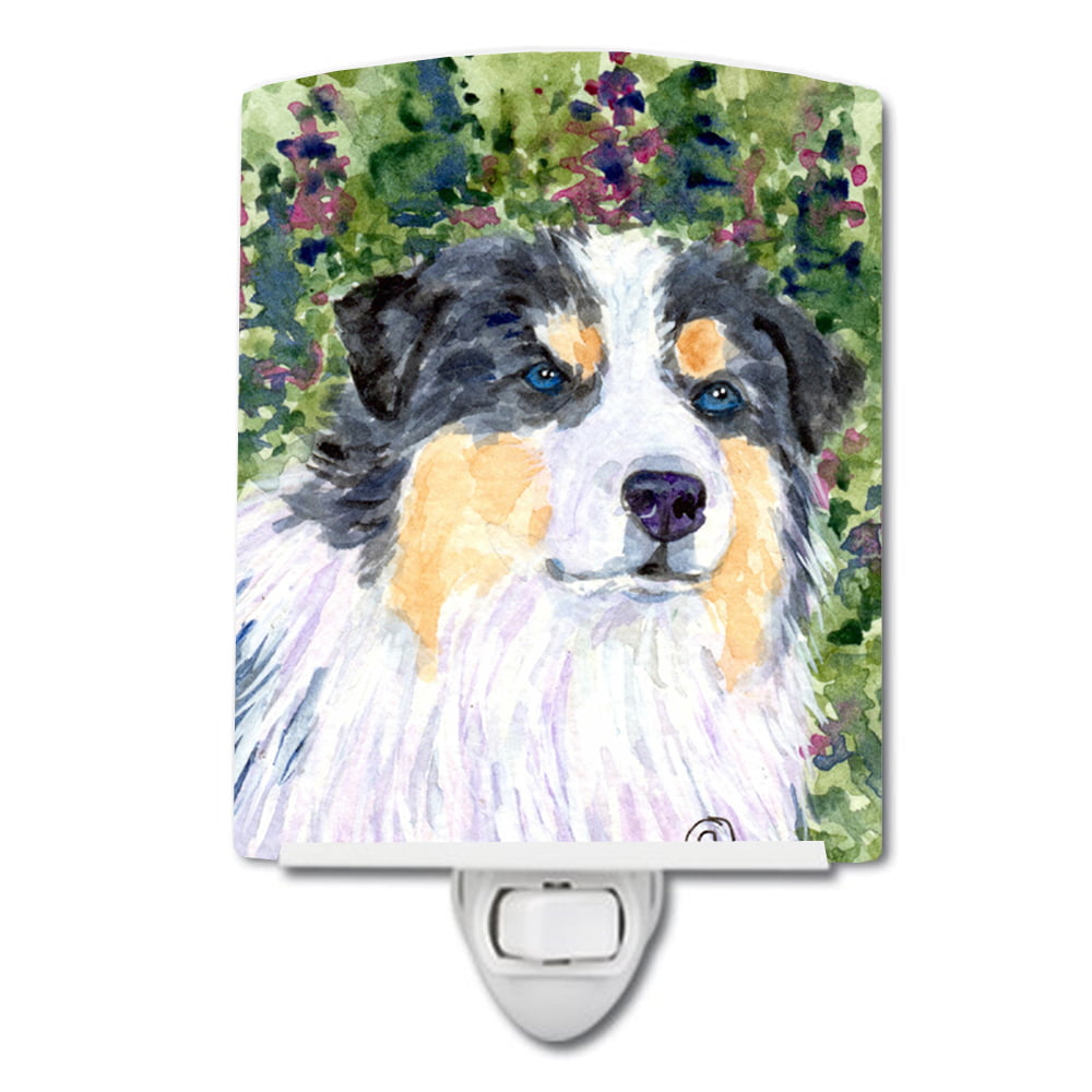 SS8821CNL Australian Shepherd Ceramic Night Light