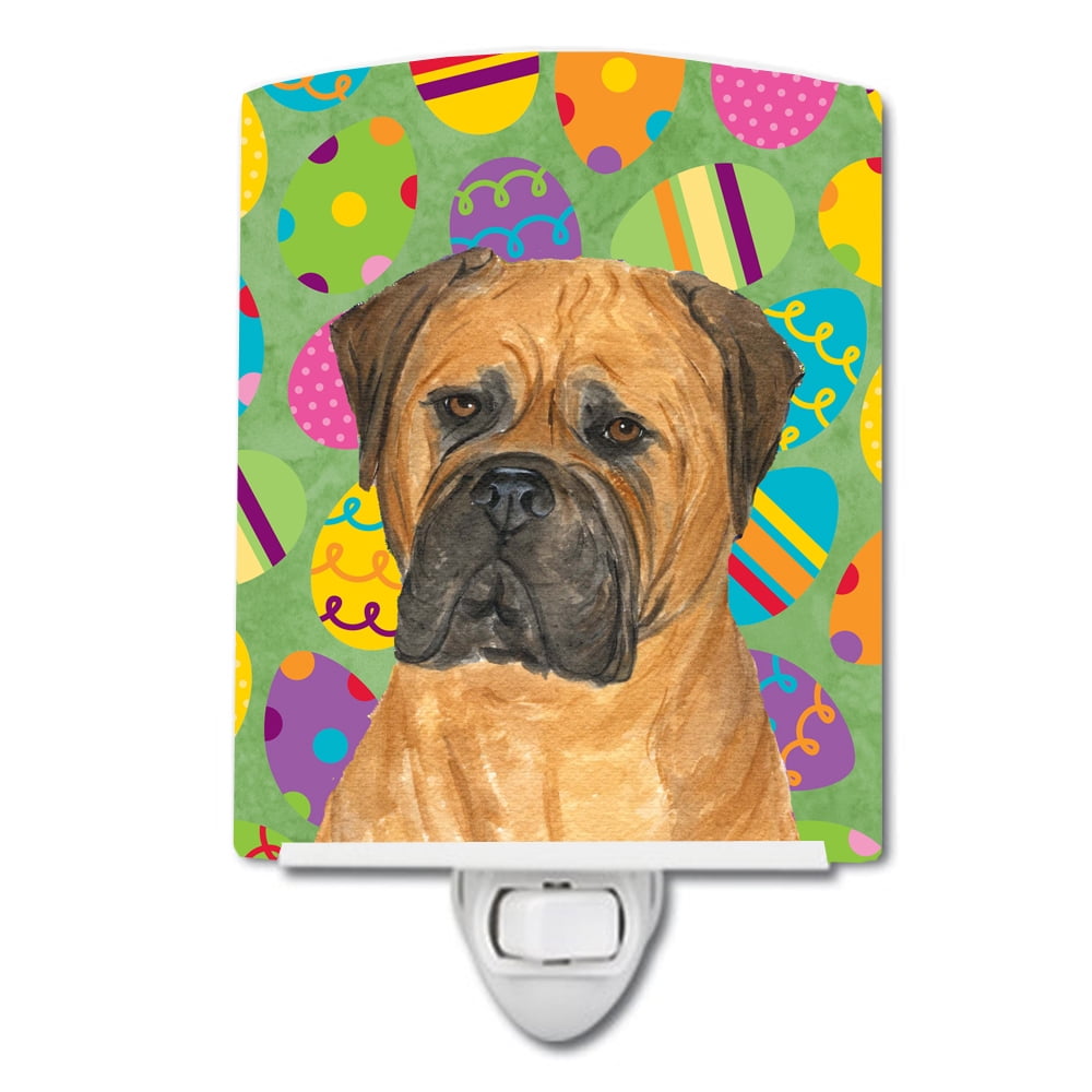SS4862CNL Bullmastiff Easter Eggtravaganza Ceramic Night Light