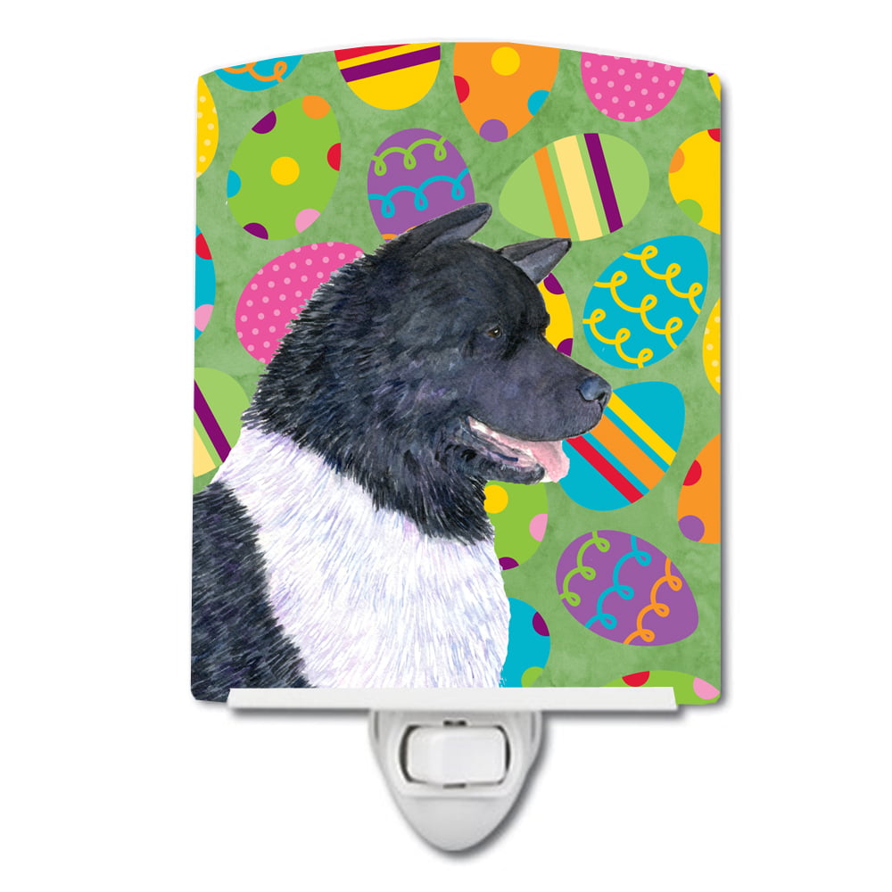 Akita Easter Eggtravaganza Ceramic Night Light
