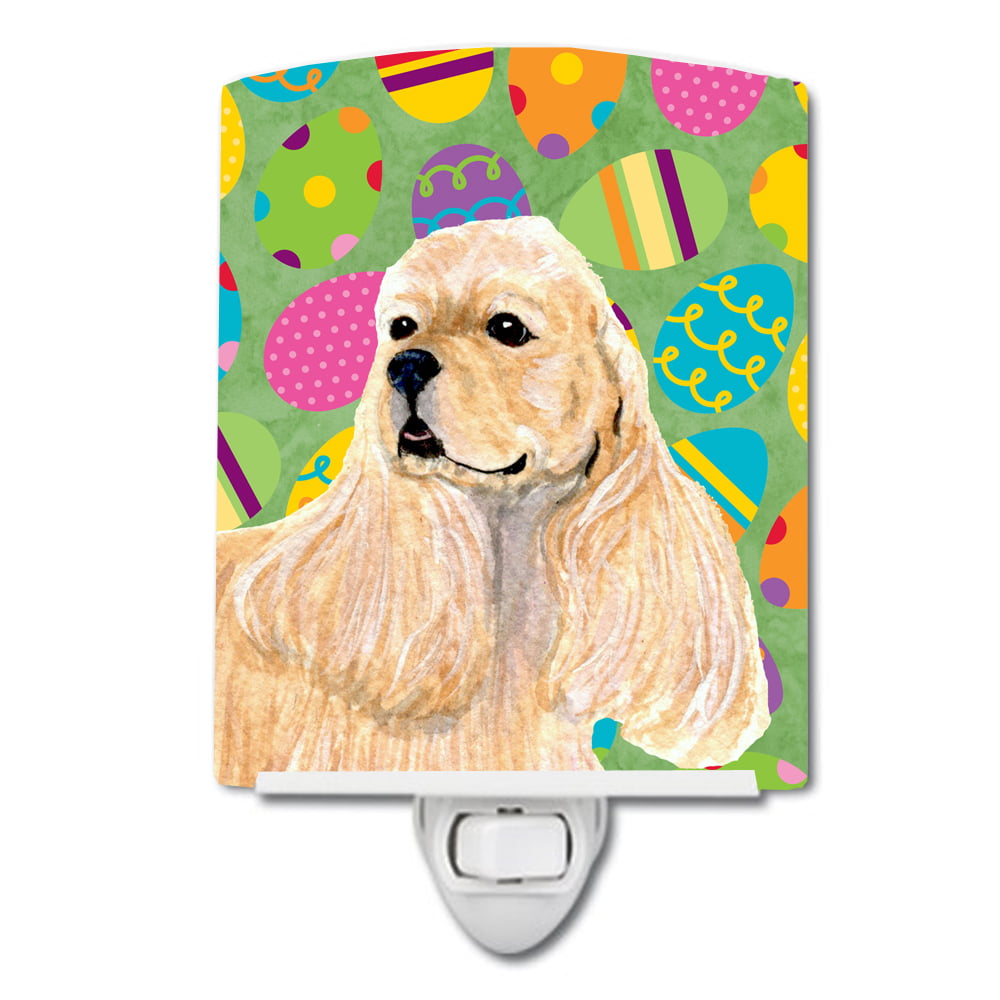 SS4867CNL Cocker Spaniel Easter Eggtravaganza Ceramic Night Light
