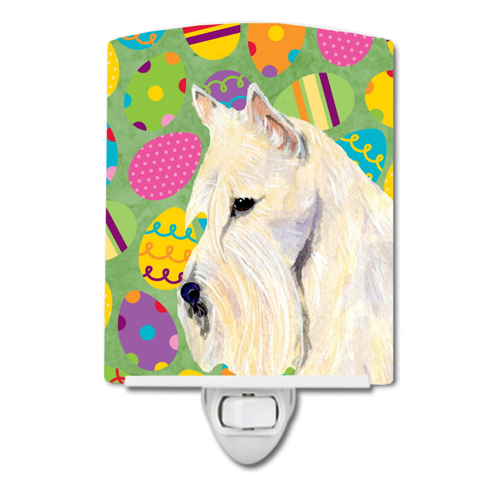 Scottish Terrier Easter Eggtravaganza Ceramic Night Light
