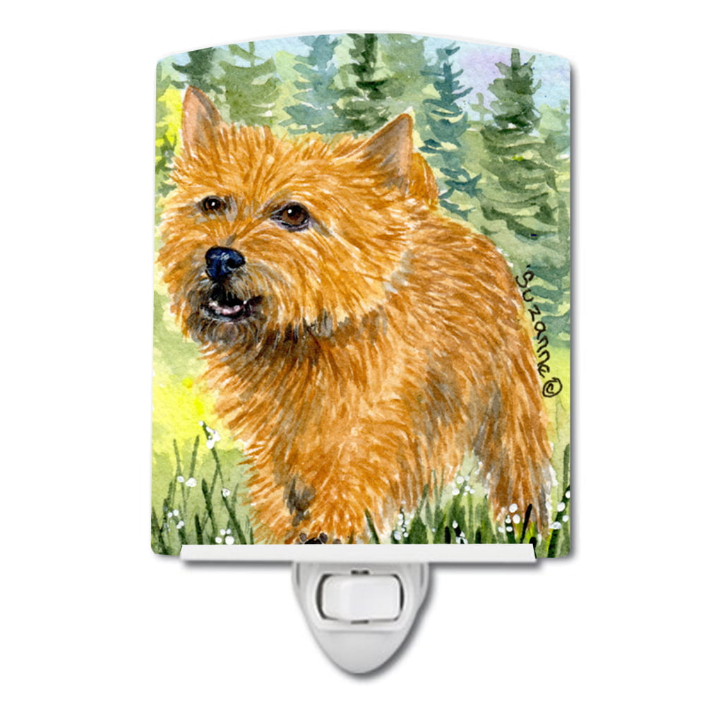 Norwich Terrier Ceramic Night Light