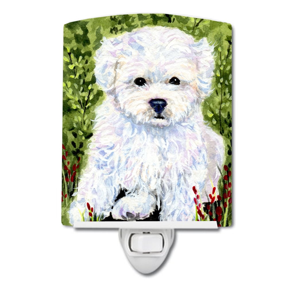 SS8913CNL Bichon Frise Ceramic Night Light