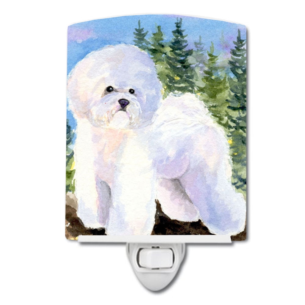 SS8916CNL Bichon Frise Ceramic Night Light