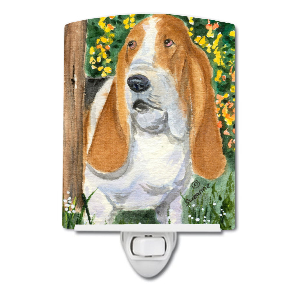 Basset Hound Ceramic Night Light