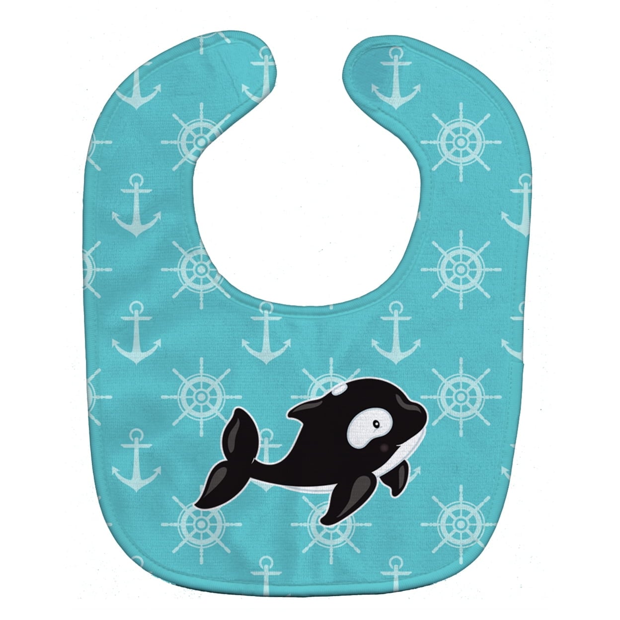 Whale & Anchors Baby Bib