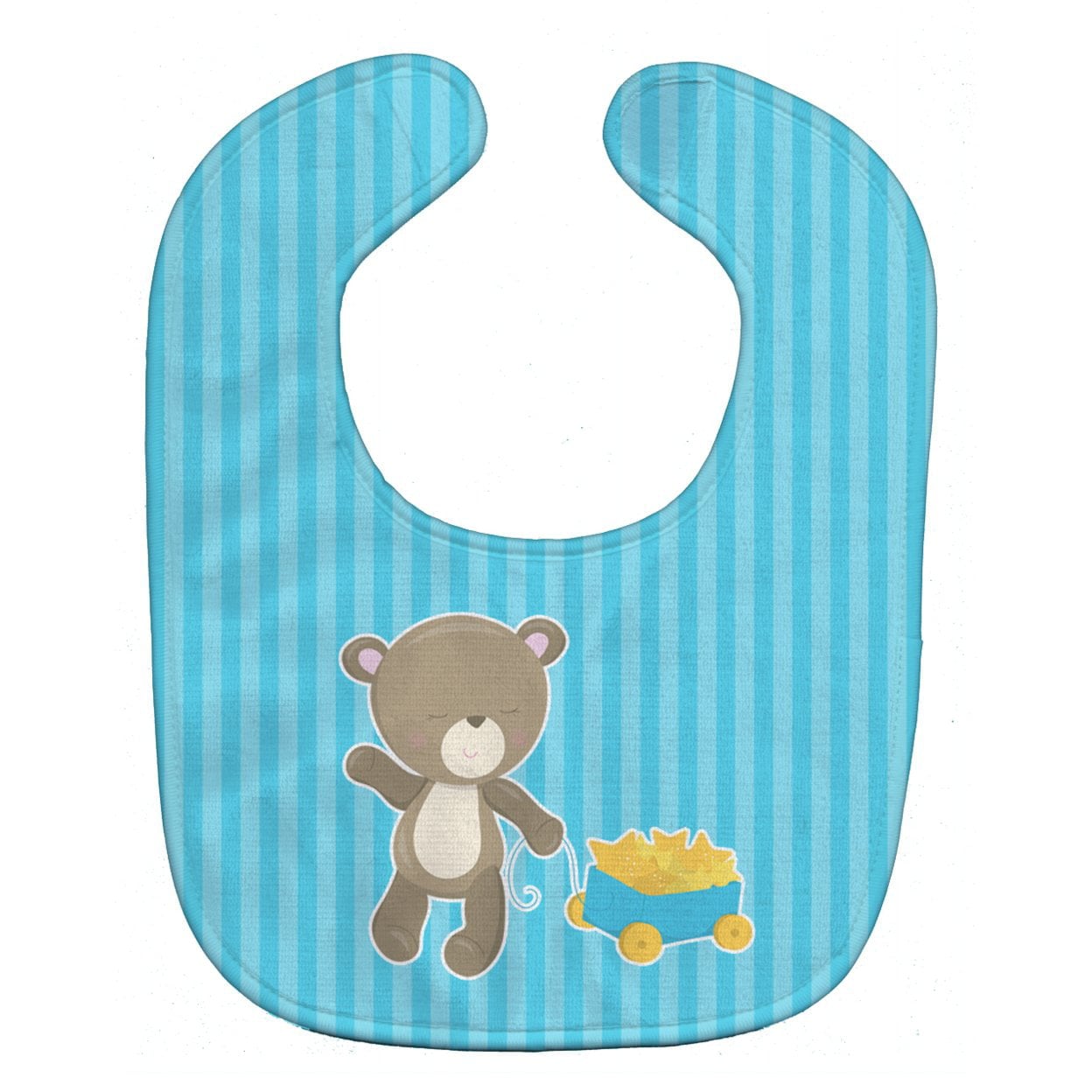 Baby Boy Bear Wagon Baby Bib