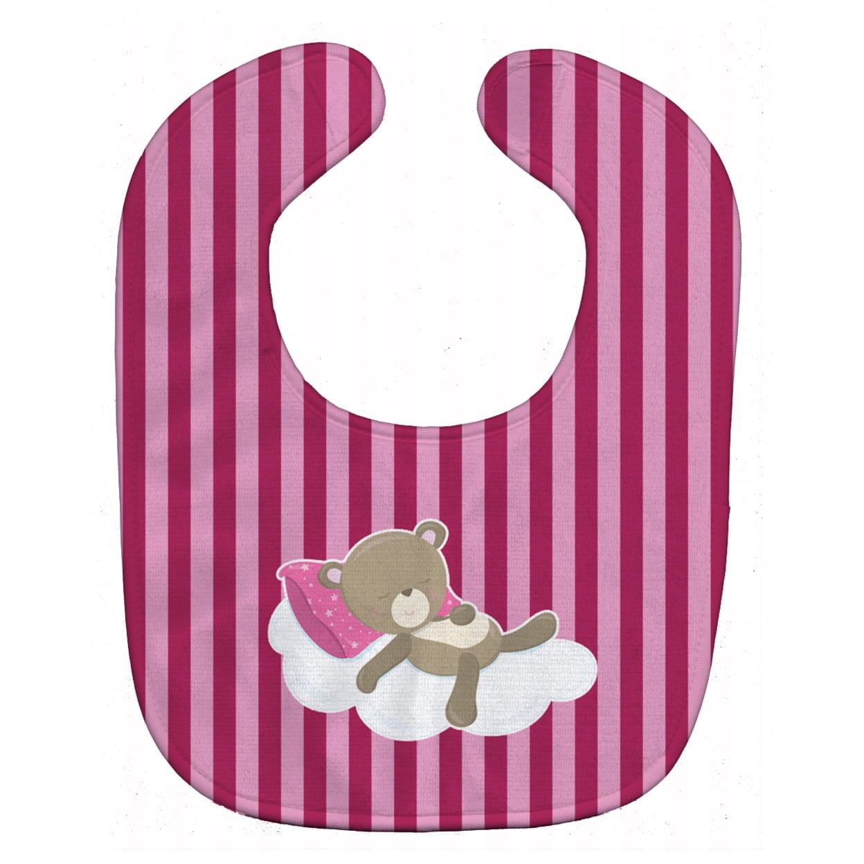 Baby Girl Bear on Cloud Baby Bib