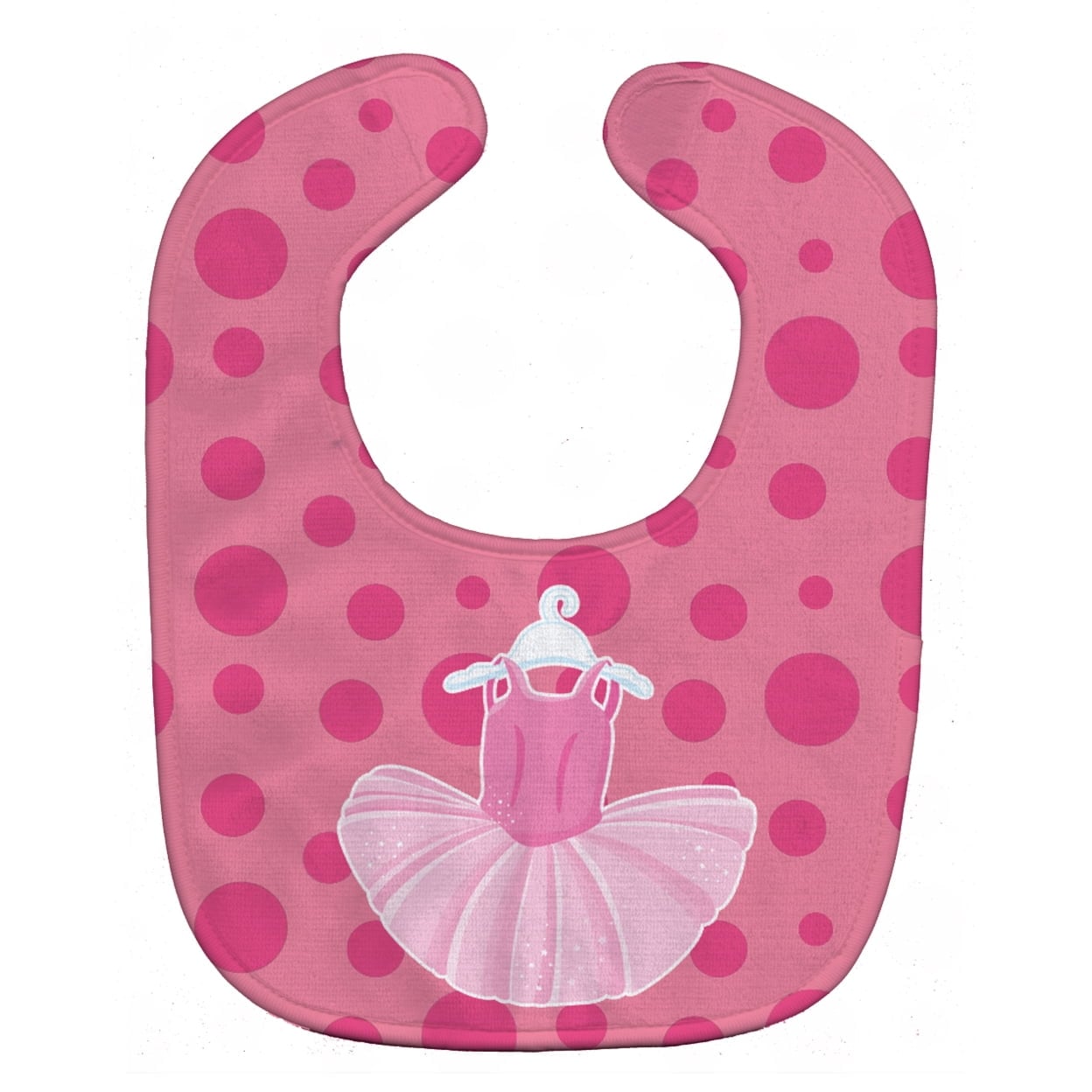 Ballet Tutu on Polka Dots Baby Bib