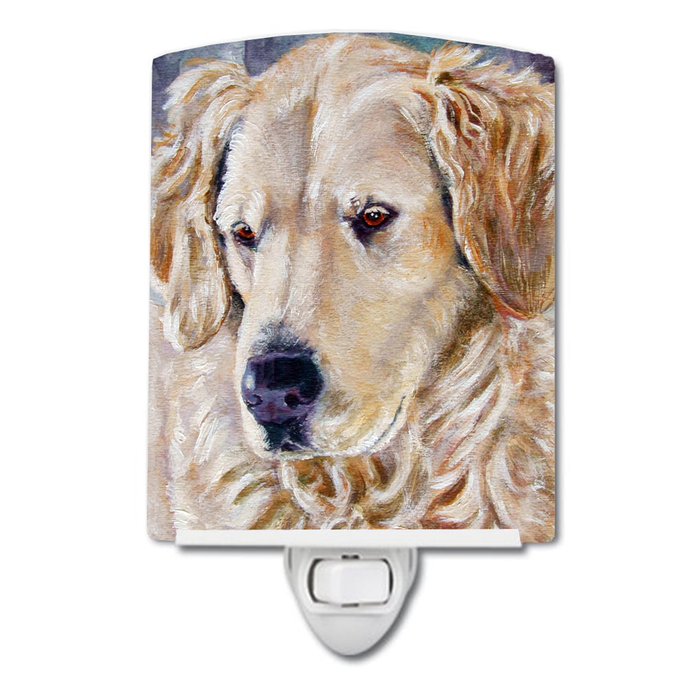 Golden Retriver Contemplation Ceramic Night Light