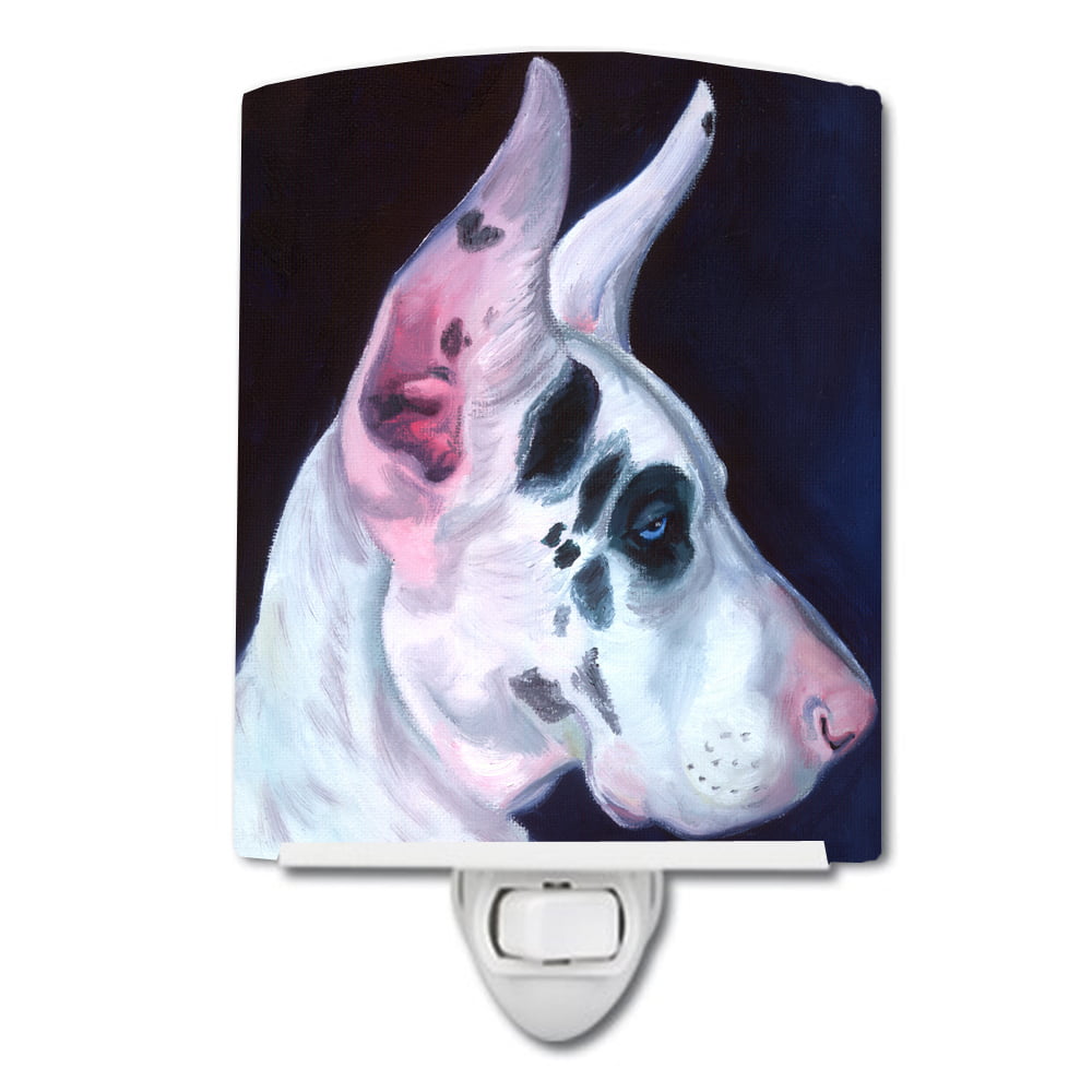 7386CNL Great Dane Harlequin Ceramic Night Light