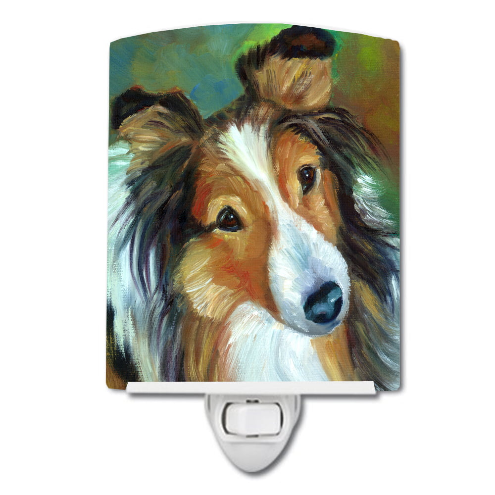 7396CNL Sheltie Curiosity Ceramic Night Light