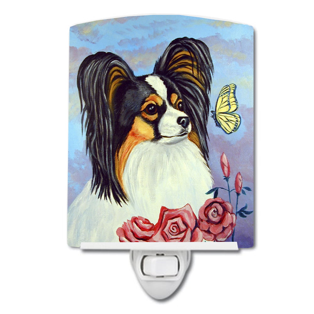 7036CNL Papillon Yellow Butterfly Ceramic Night Light