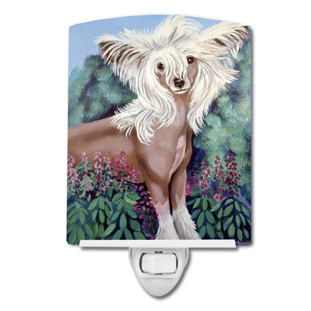 7052CNL Chinese Crested Ceramic Night Light