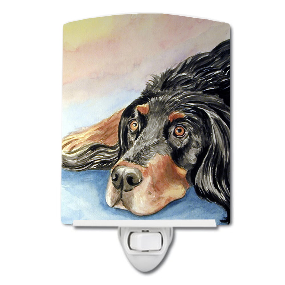 Gordon Setter Waiting on Mom Ceramic Night Light
