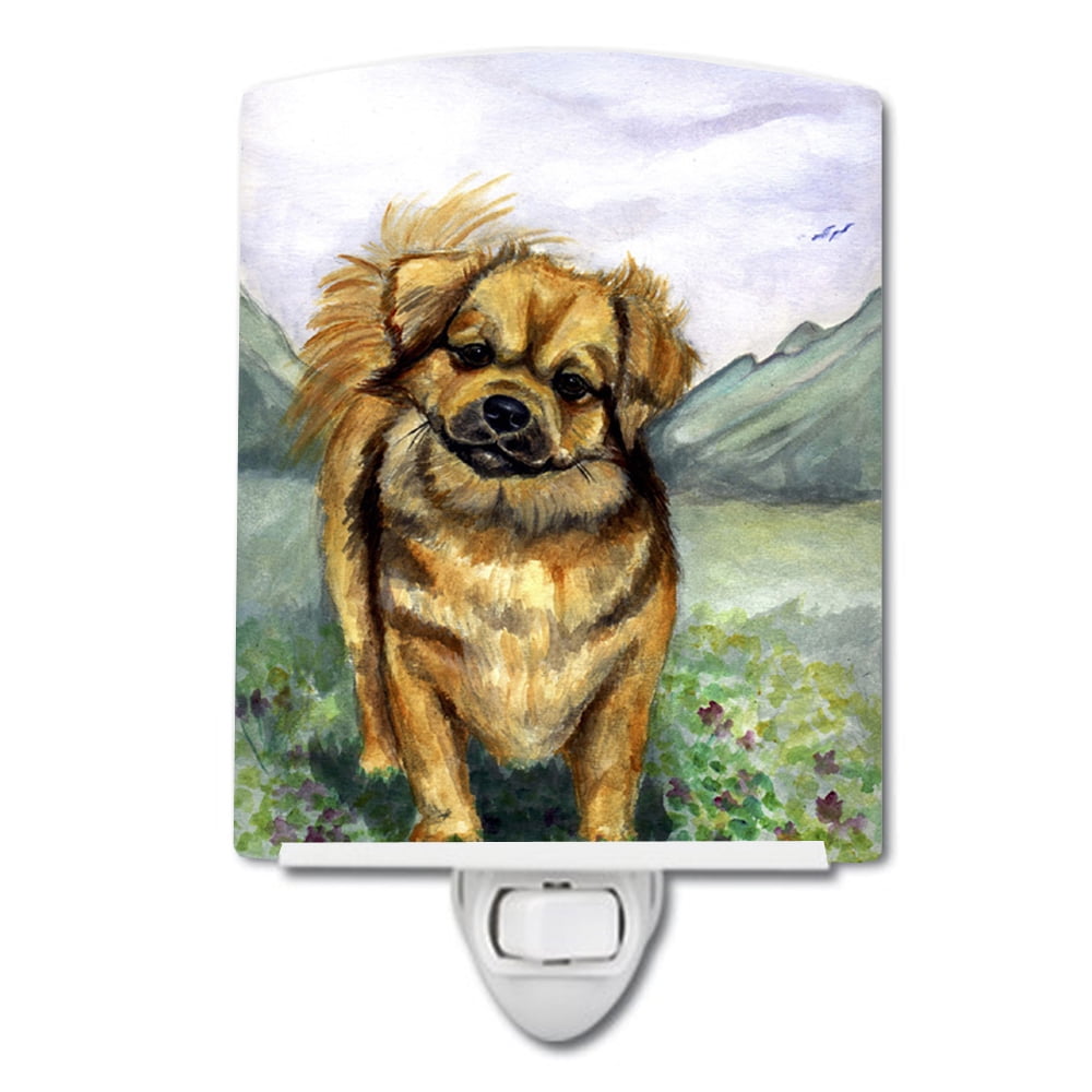 7075CNL Tibetan Spaniel Ceramic Night Light