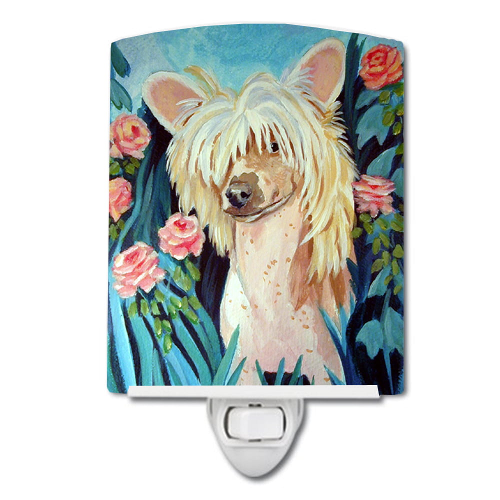 7087CNL Chinese Crested Ceramic Night Light