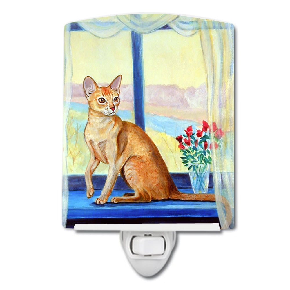 7091CNL Cat Ceramic Night Light