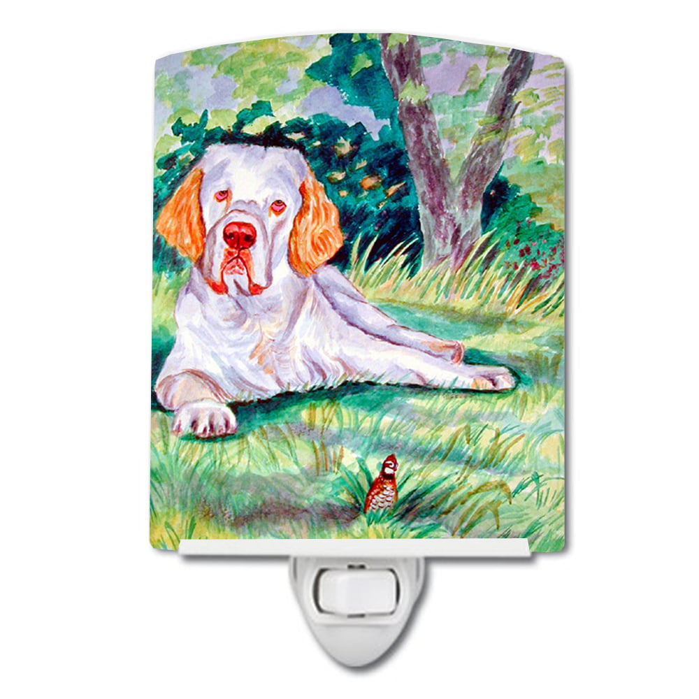 Clumber Spaniel Ceramic Night Light