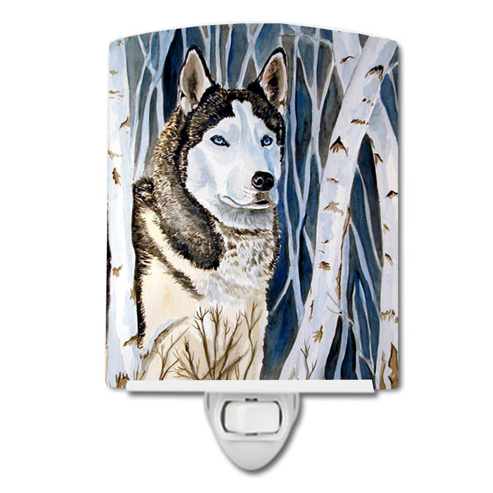 7137CNL Siberian Husky Ceramic Night Light