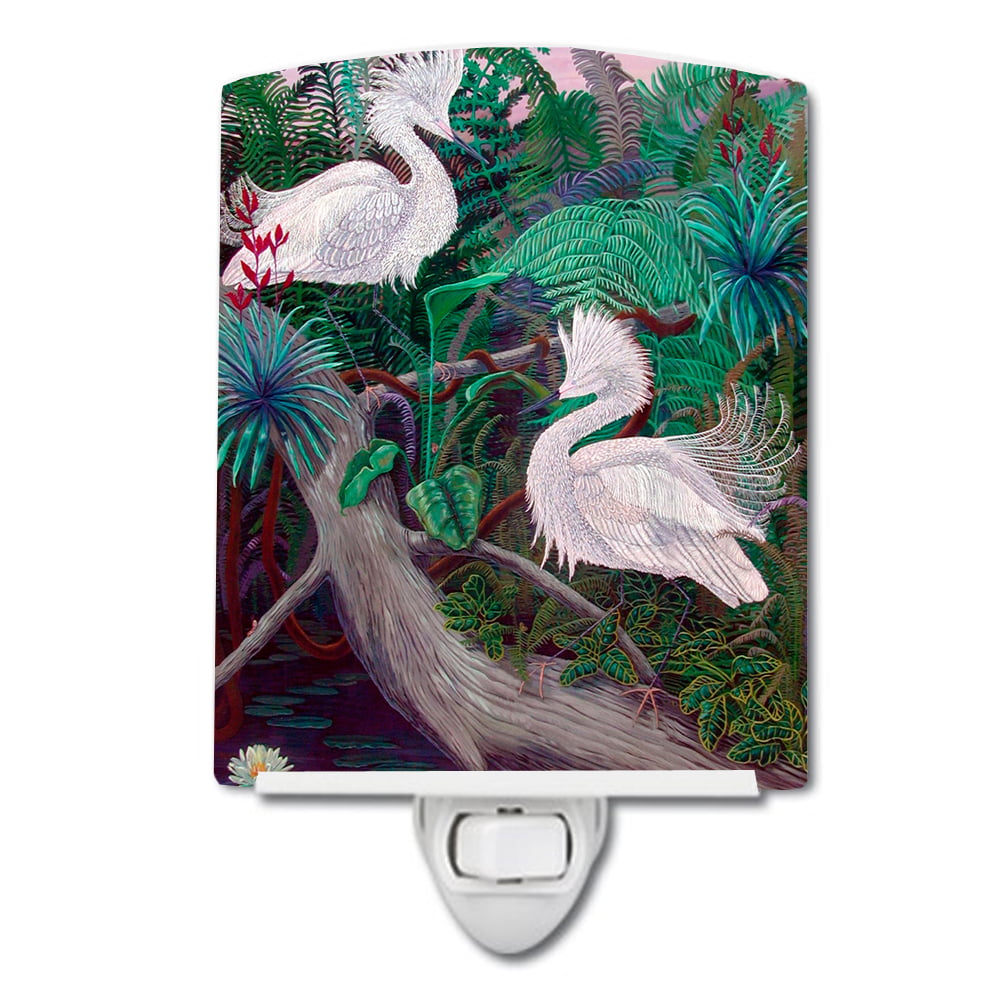7142CNL Bird - Egret Ceramic Night Light