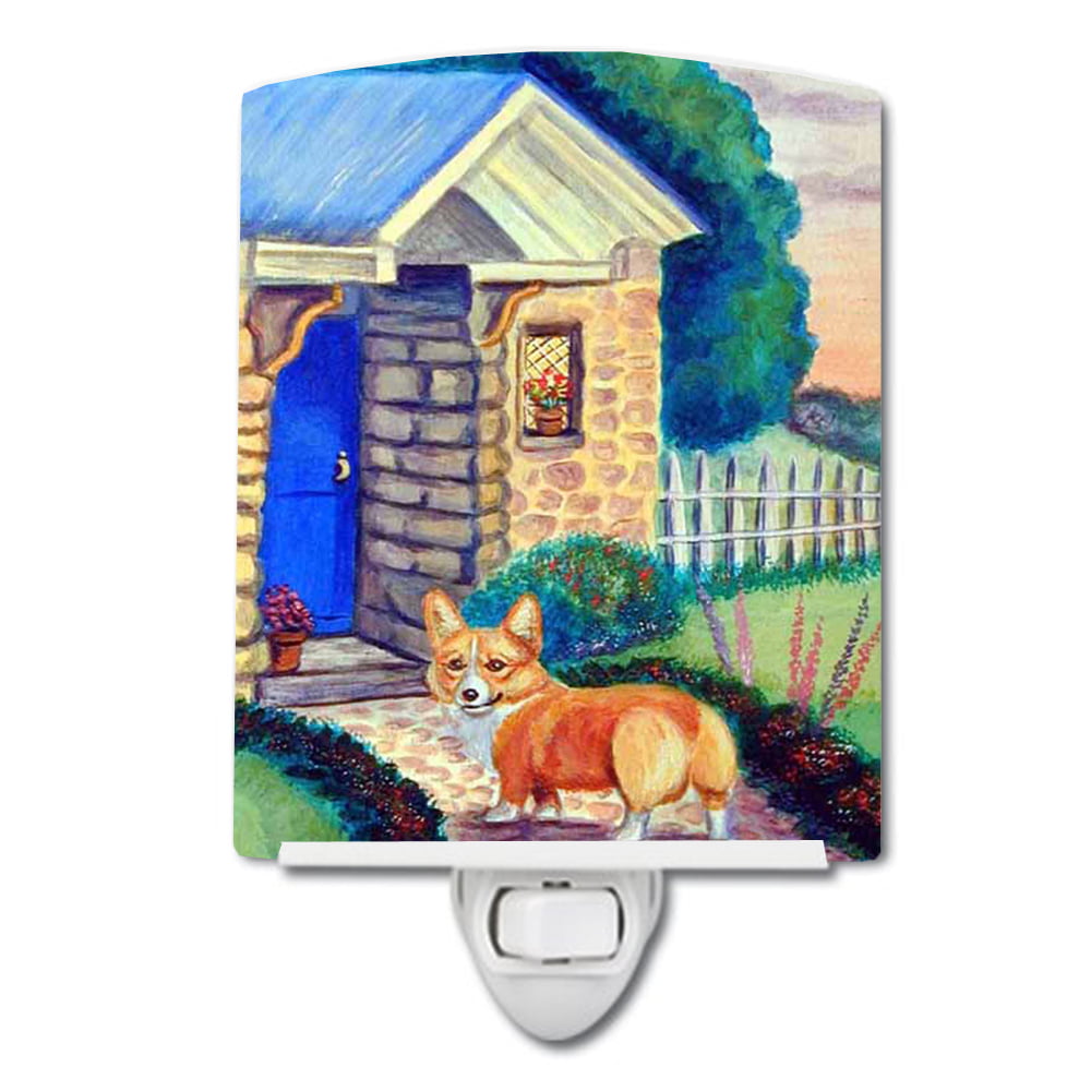 Corgi at the Cottage Ceramic Night Light
