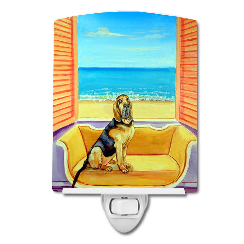 7191CNL Bloodhound Couch Sitting Ceramic Night Light
