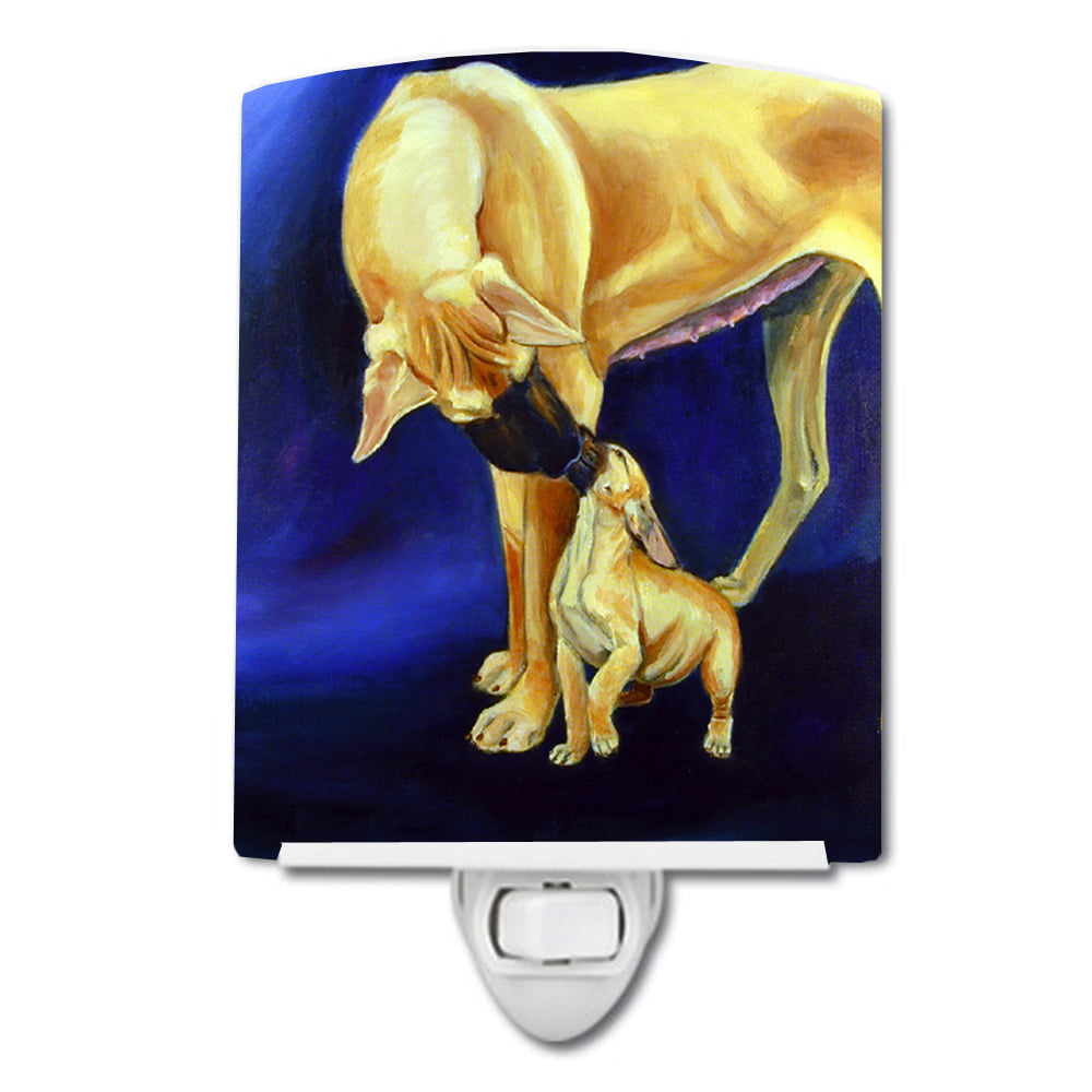 7208CNL Great Dane & Puppy Ceramic Night Light