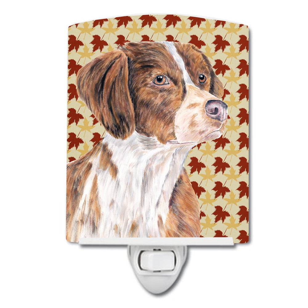 SC9229CNL Brittany Fall Leaves Portrait Ceramic Night Light