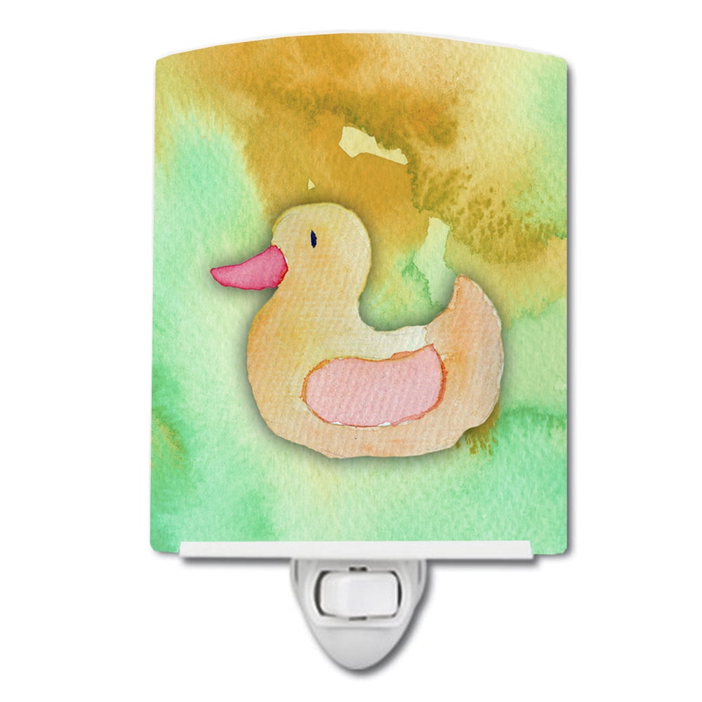 BB7351CNL Rubber Duckie Watercolor Ceramic Night Light