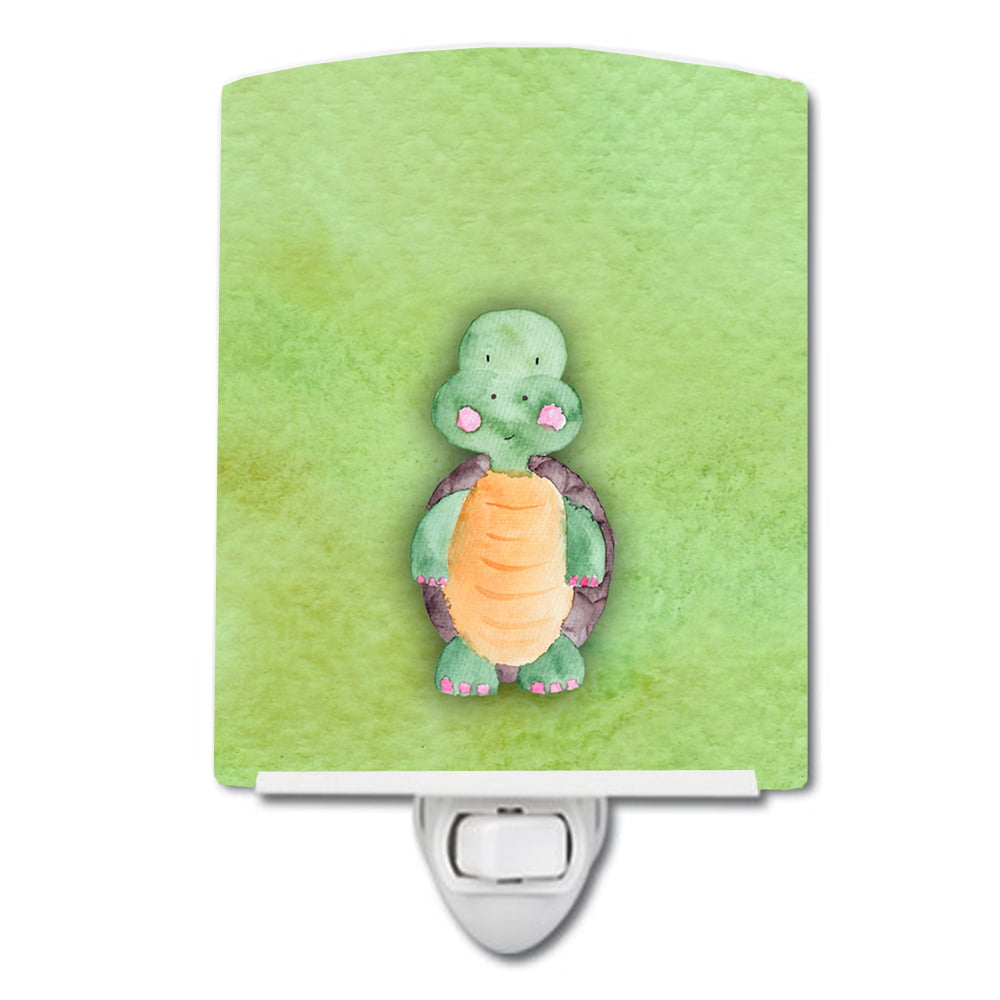 BB7382CNL Turtle Watercolor Ceramic Night Light