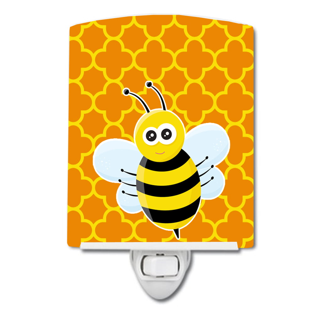 BB8596CNL Bee on Quatrafoil Ceramic Night Light