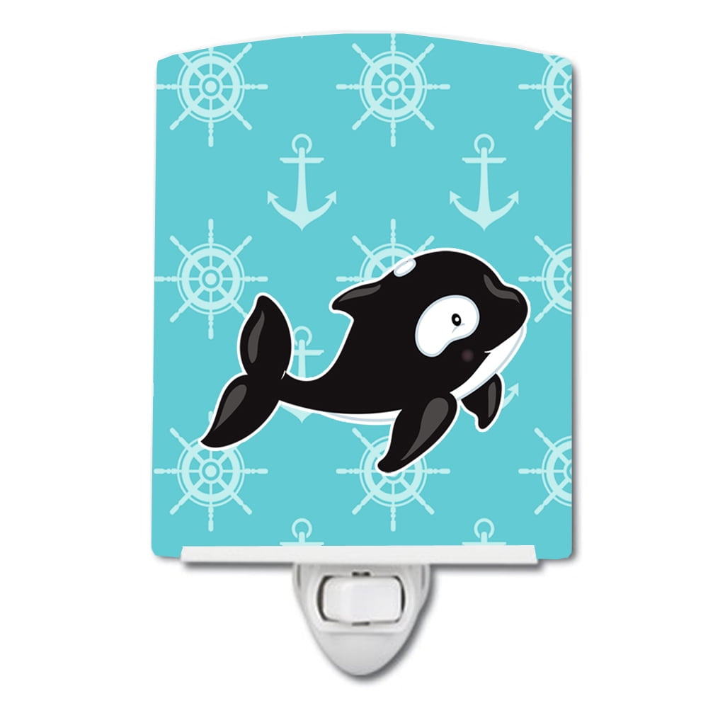 Whale & Anchors Ceramic Night Light