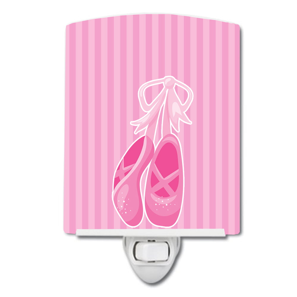 Ballet Shoes on Stripes Ceramic Night Light