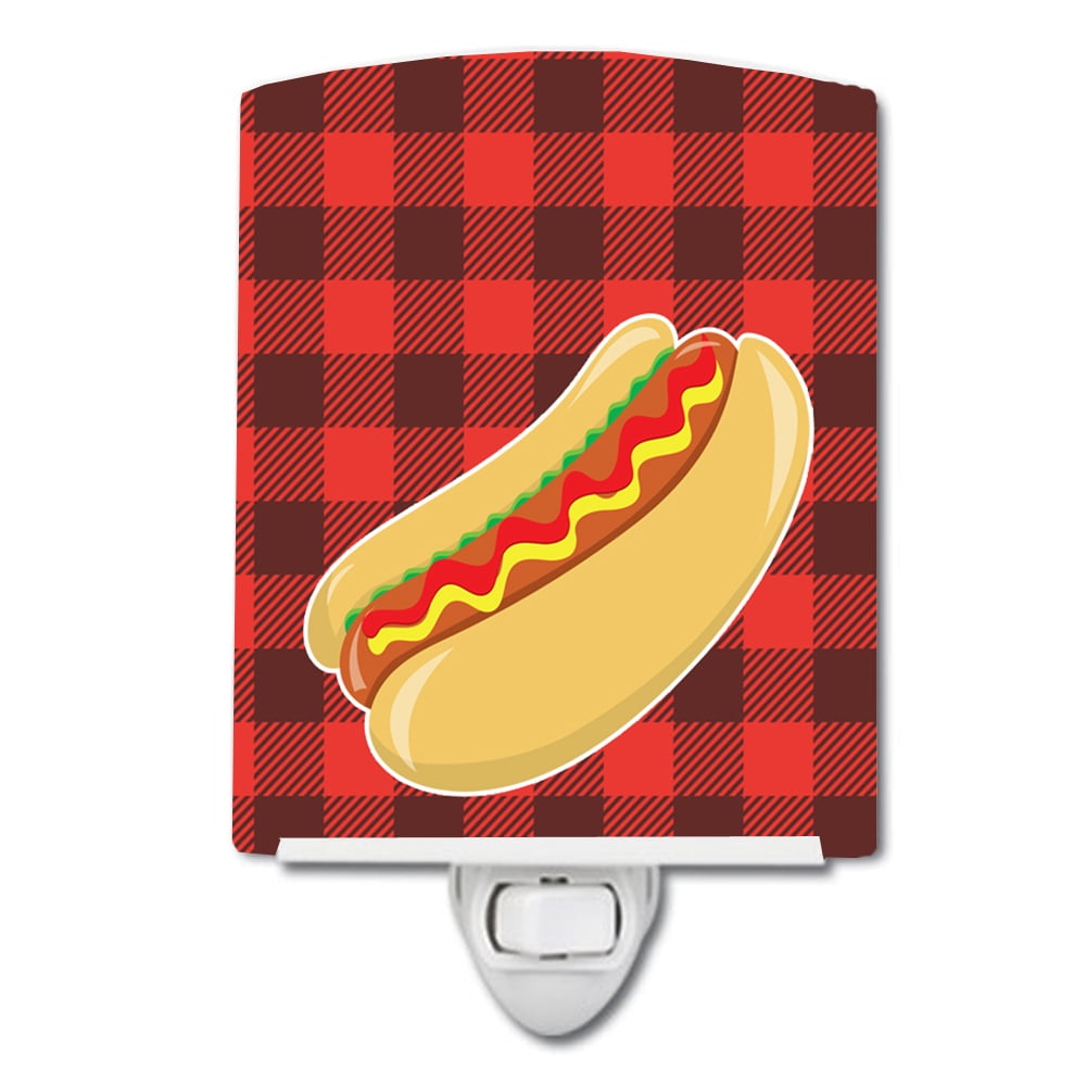 BB8628CNL Backyard BBQ Hot Dog Ceramic Night Light