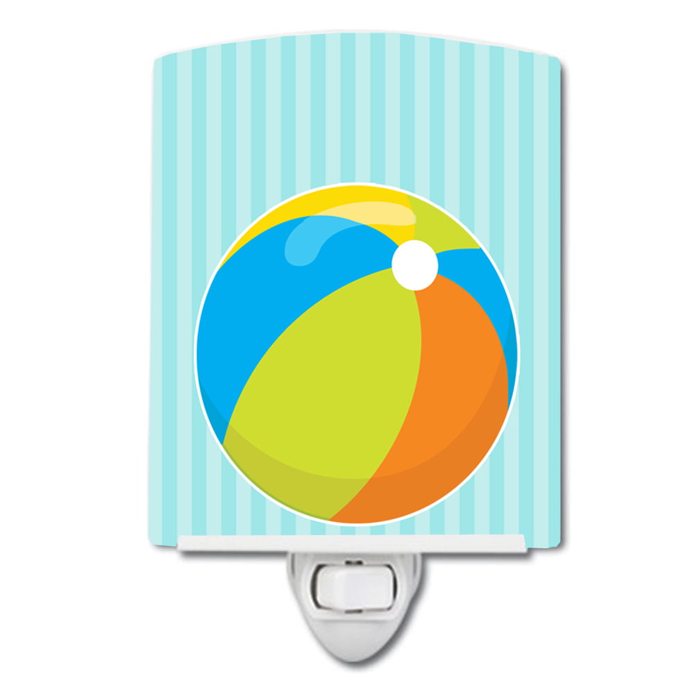 BB8644CNL Beach Ball Ceramic Night Light