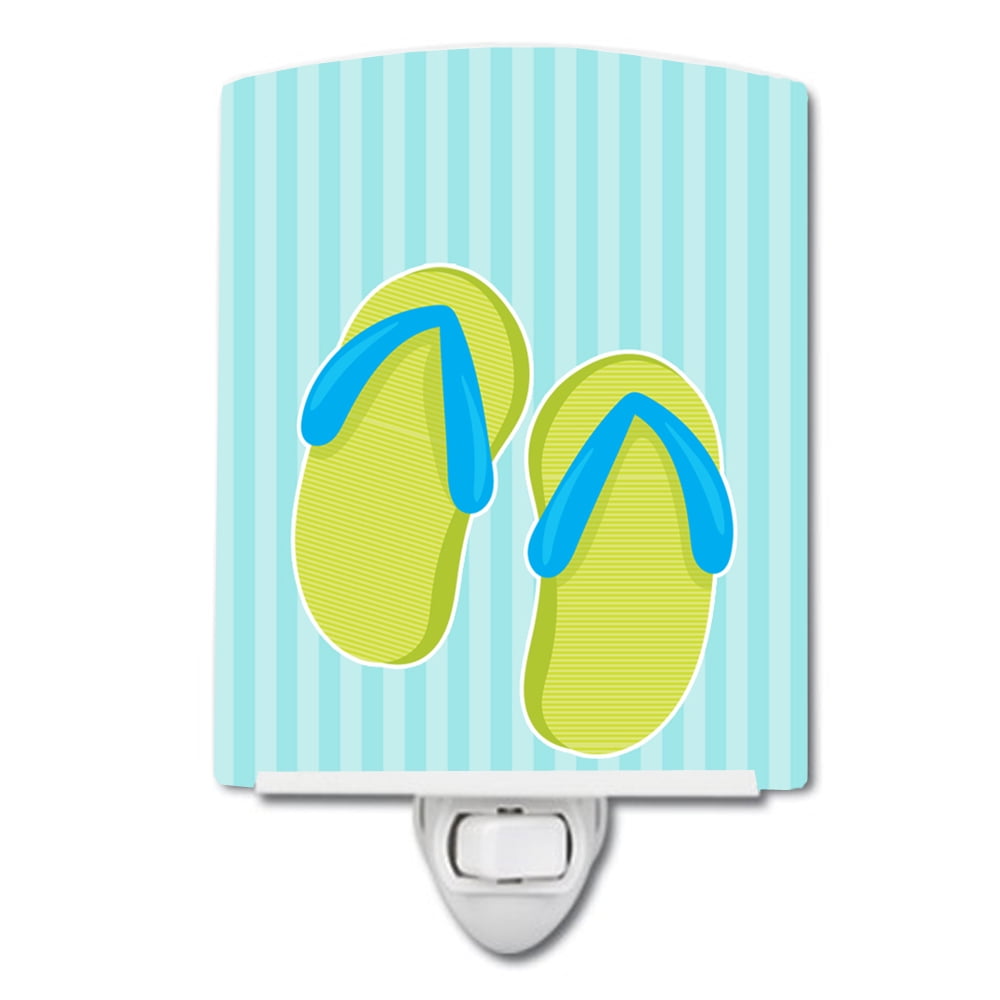 BB8645CNL Beach Flip Flops Ceramic Night Light