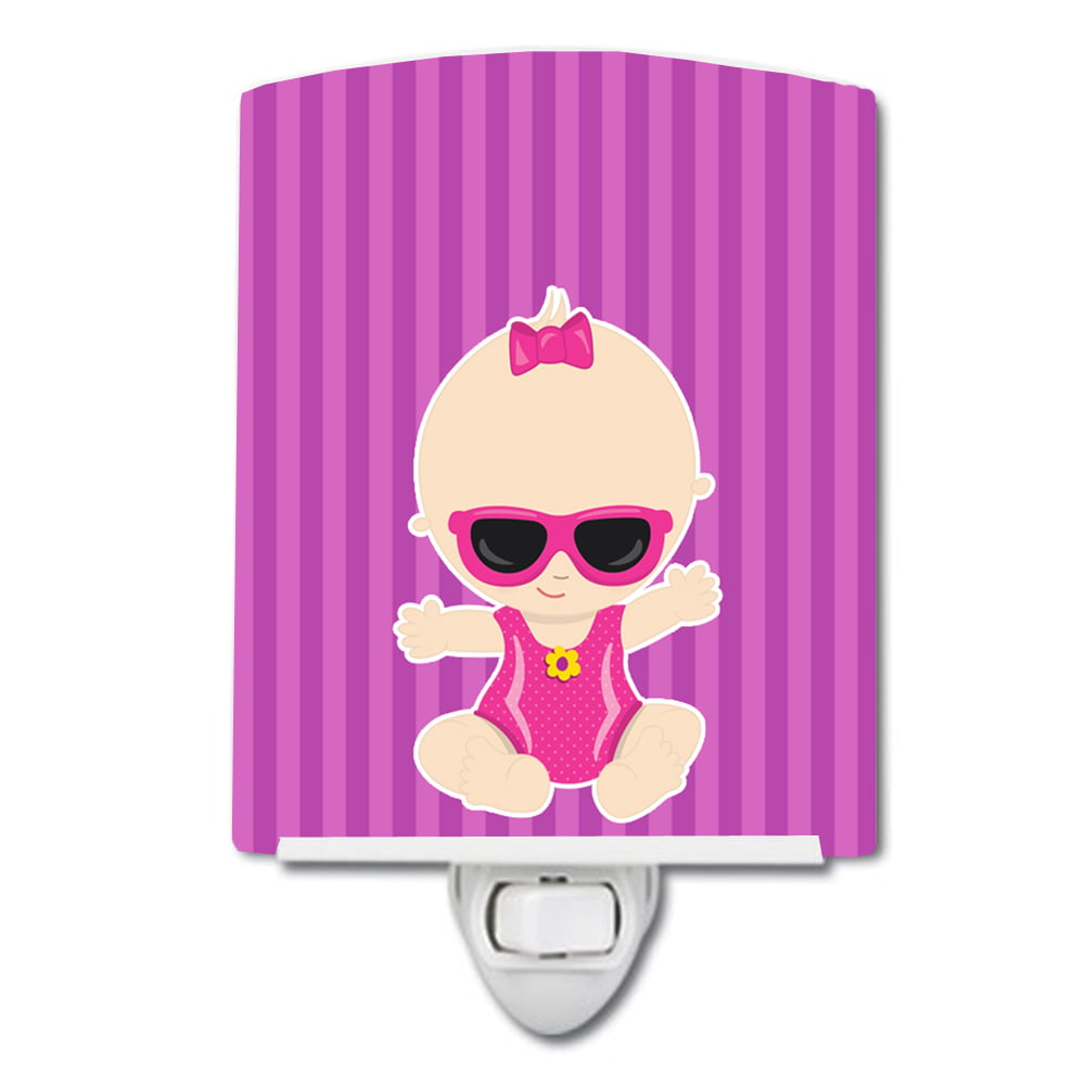 Beach Baby Girl Sunglasses Sarah Ceramic Night Light