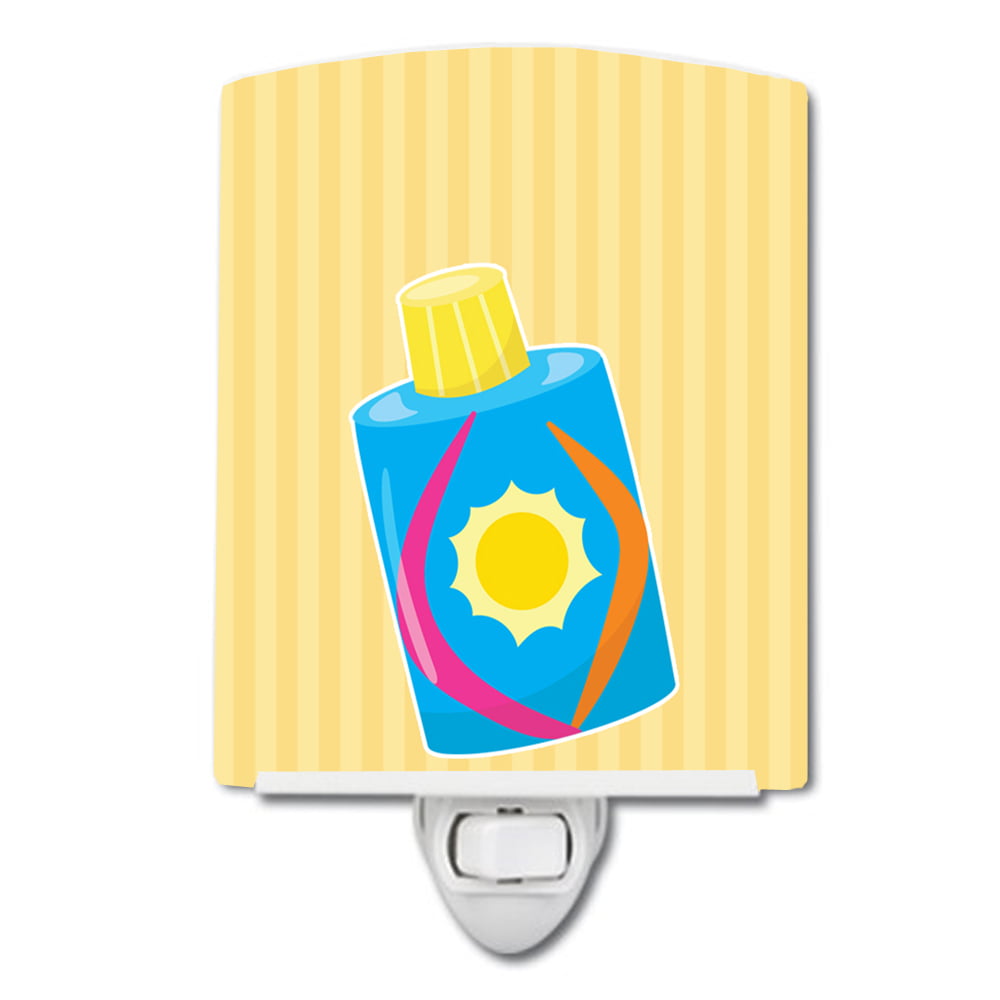 Beach Baby Girl Lotion Ceramic Night Light