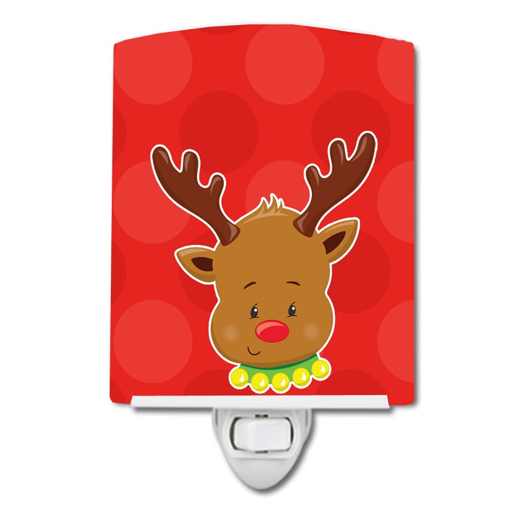Christmas Reindeer No.1 Ceramic Night Light