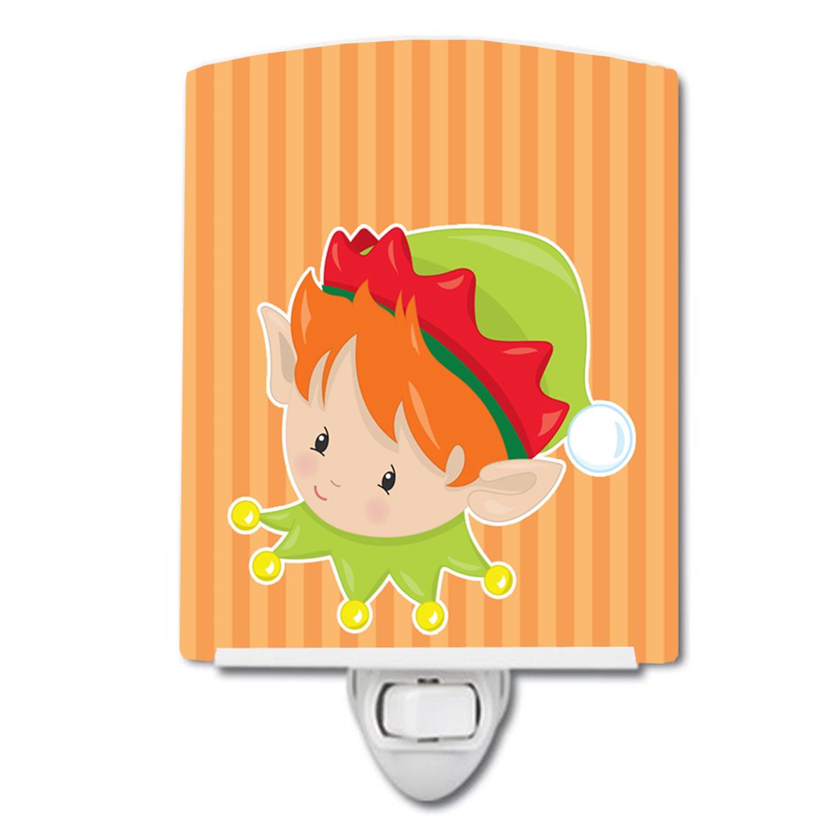 BB8668CNL Christmas Ginger Boy Elf Ceramic Night Light