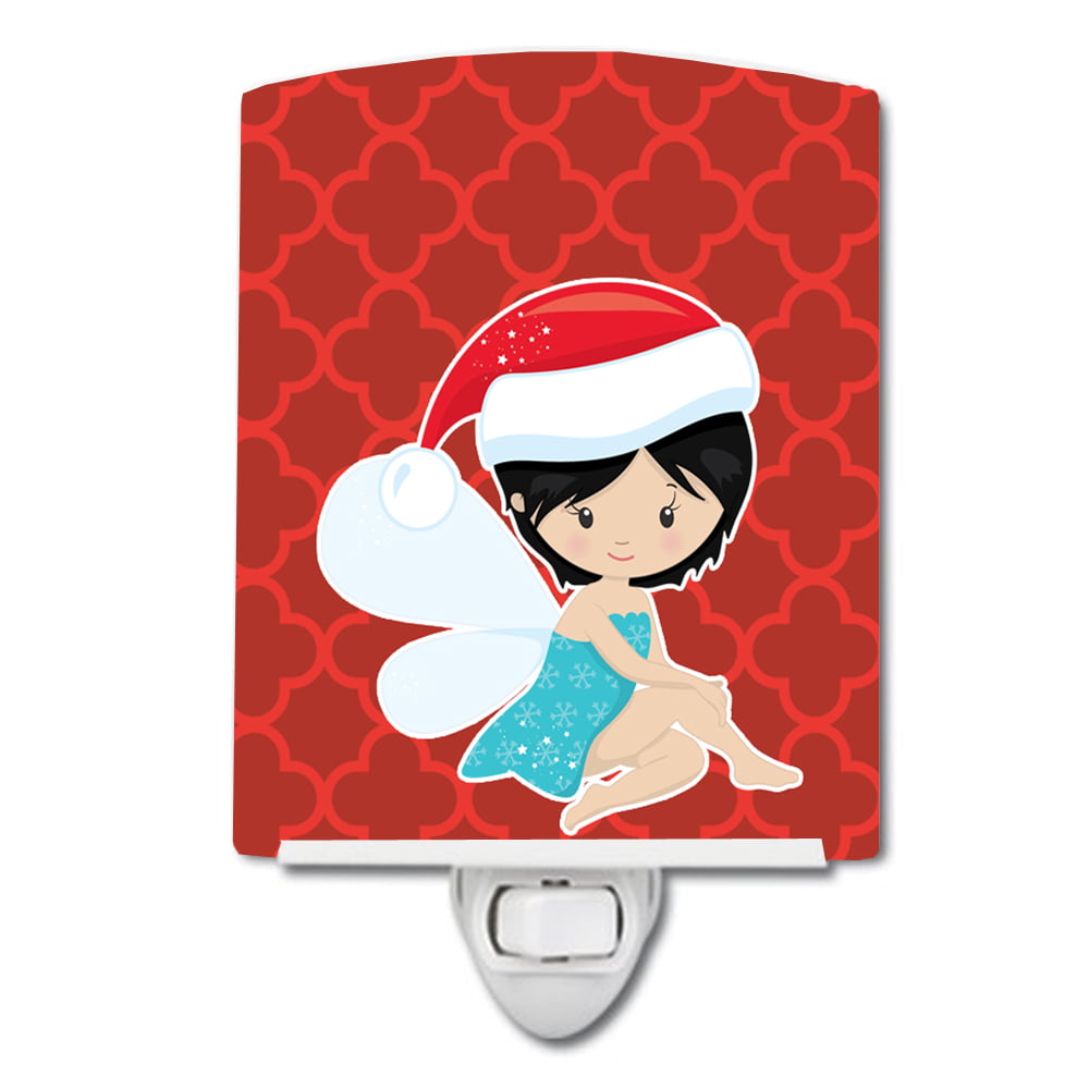 Black Haired Fairy Ceramic Night Light