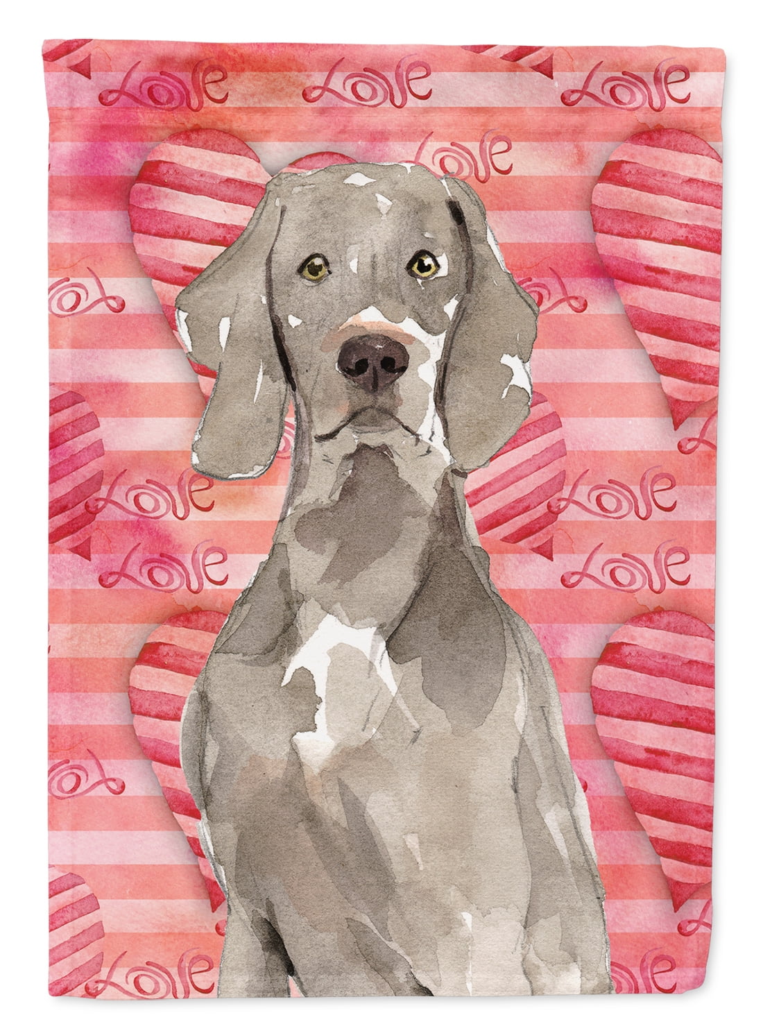 Love a Weimaraner Flag Canvas House Size