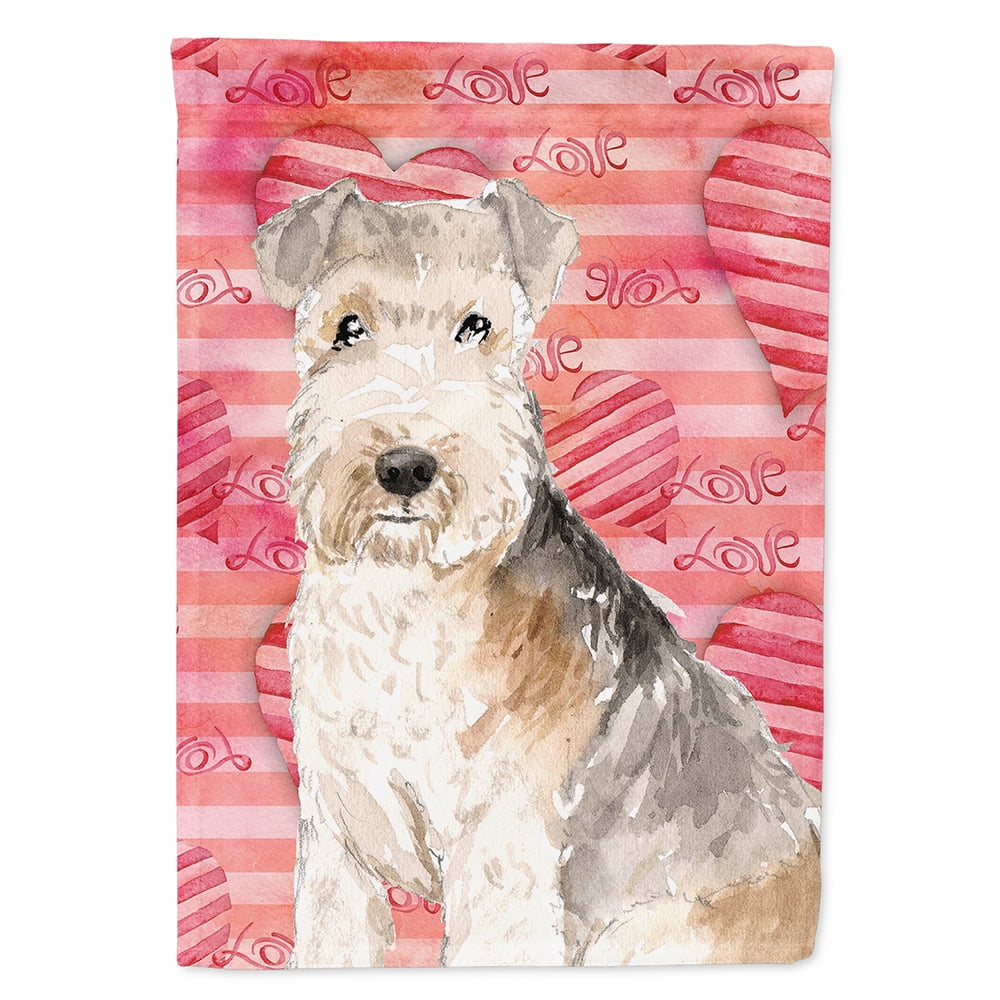 Love a Lakeland Terrier Flag Canvas House Size