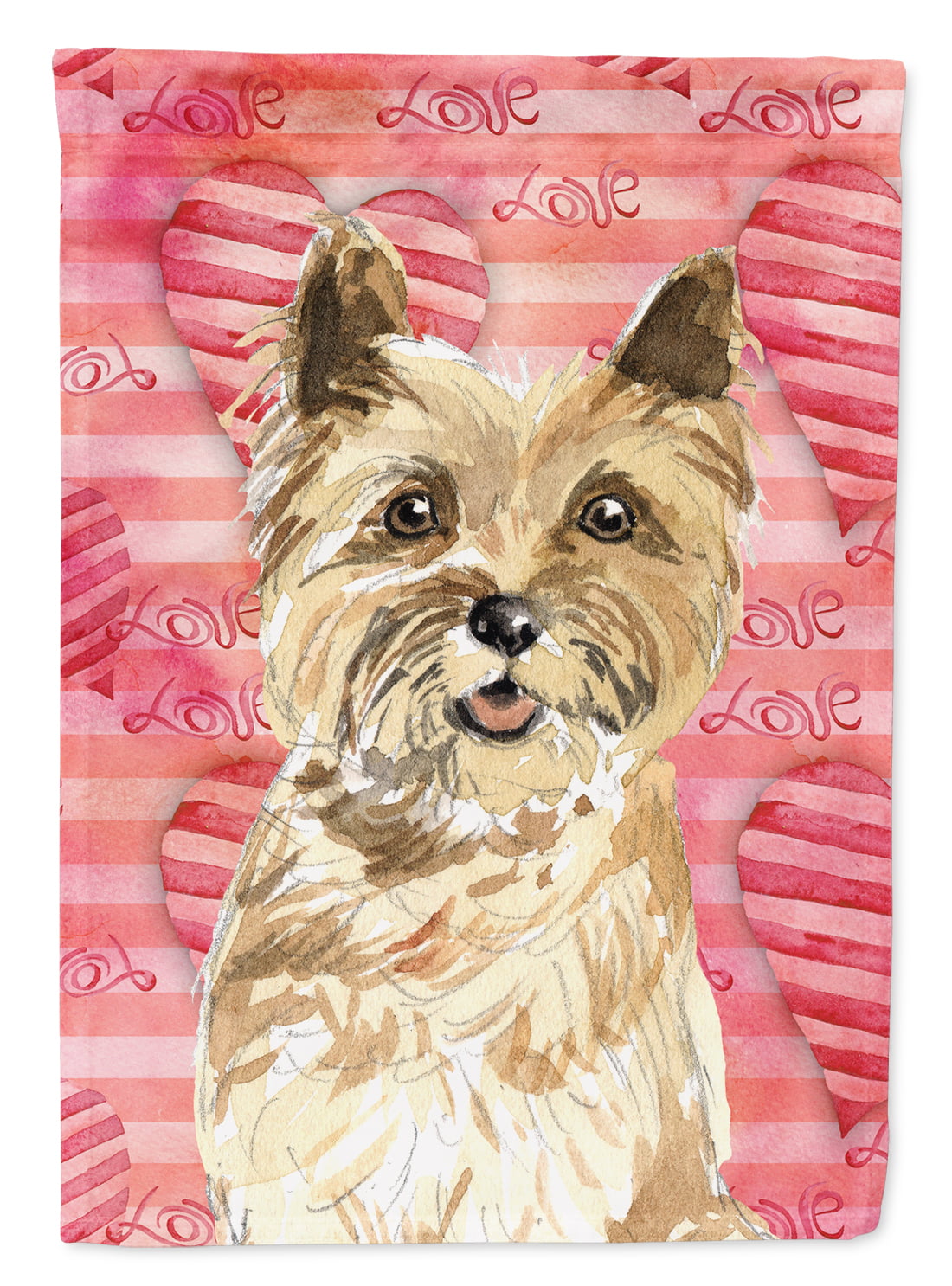 Love a Cairn Terrier Flag Canvas House Size