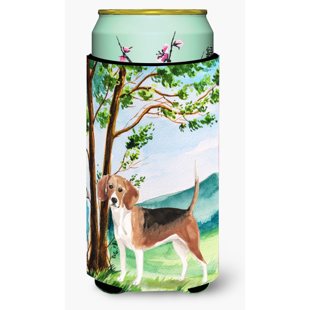 Under the Tree Beagle Tall Boy Beverage Insulator Hugger