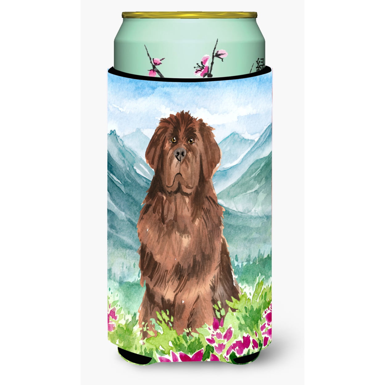 Mountain Flowers Newfoundland Tall Boy Beverage Insulator Hugger