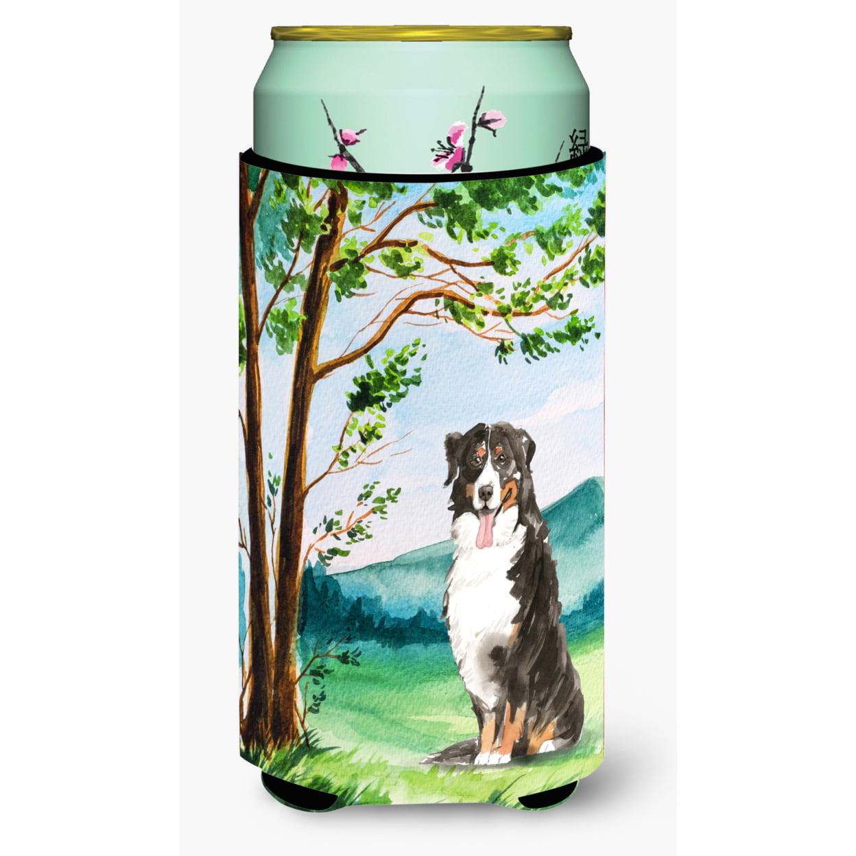 Under the Tree Bernese Mountain Dog Tall Boy Beverage Insulator Hugger