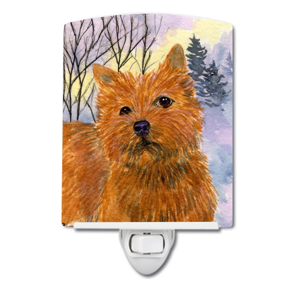 Norwich Terrier Ceramic Night Light